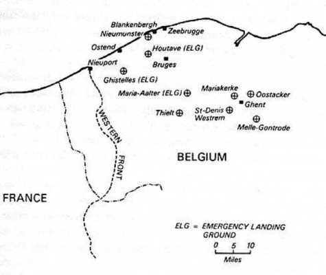 Duitse vliegvelden in België, 1915