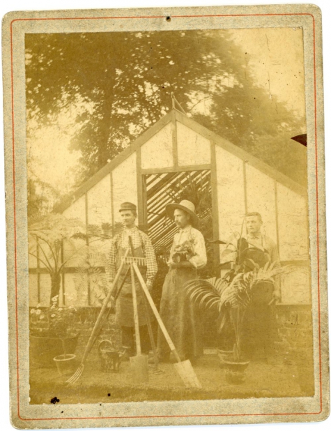 Begindagen van bloemisterij Piens, Destelbergen, 1903-1914