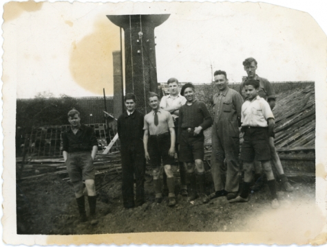Vernielde bloemisterij De Cooman, Merelbeke, 1944
