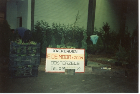 Opbouw boomkwekerij De Moor op Gentse Floraliën, jaren 1970
