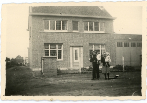De woning van Floré na verbouwingen, Lochristi, begin jaren 1950
