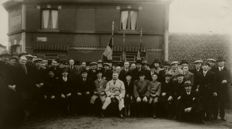 Groepsfotos Harmonie Heusden voor Café De Welkom, Heusden
