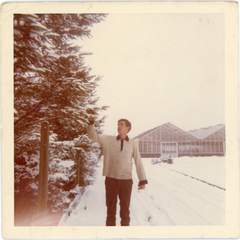 Marc Roggeman aan de serres, Heusden, 1968
