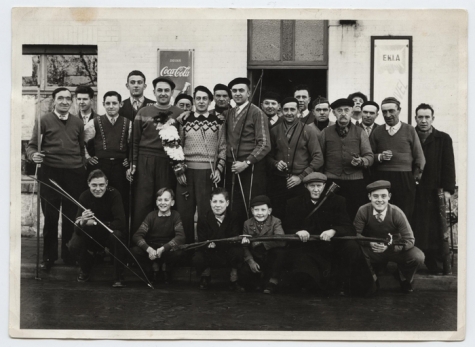 Koningschieting, Café La Frontière, Moortsele, 1955
