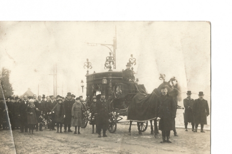 Rouwstoet, begrafenis Ludovica Verleye, 1919
