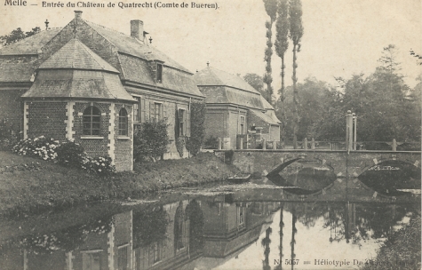 Melle - Entrée du Château de Quatrecht (Comte de Bueren)
