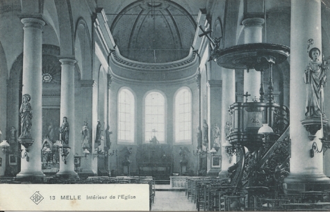 13 MELLE Intérieur de l'Eglise.