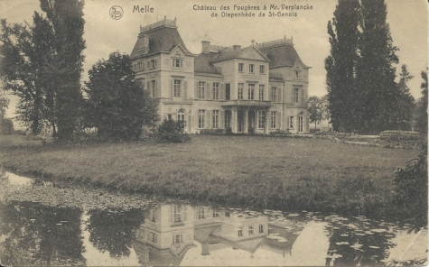 Melle  Château des Fougères à Mr. Verplancke de Diepenhède de St. Génois.