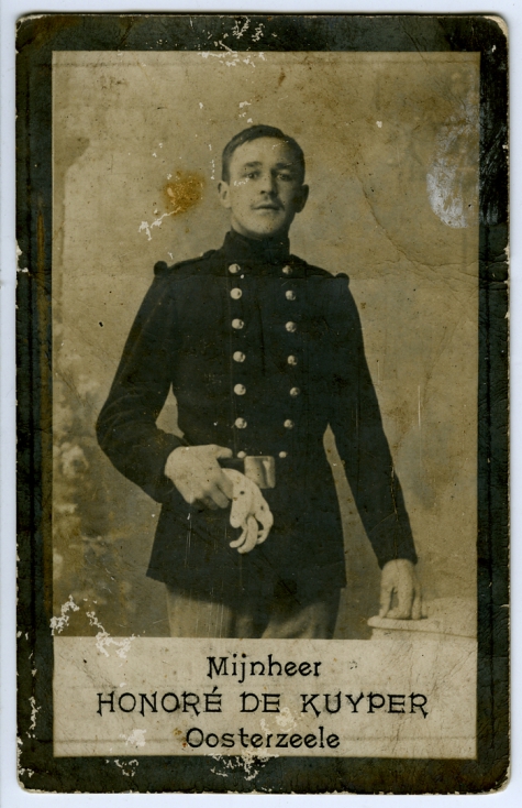 Bidprentje Honoré De Kuyper, Oosterzeele, 1915