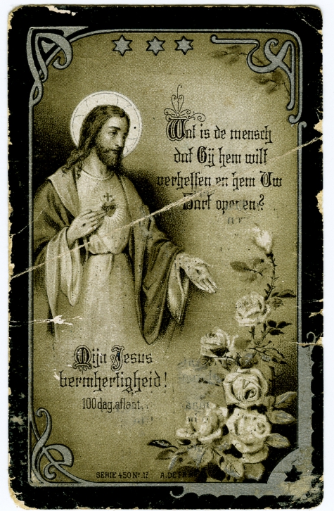 Bidprentje van Maria Theres. D' haeyer, St- Lievens- Hautem, 1919
