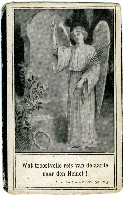 Bidprentje van Marie Rachel De Sutter, St- Lievens- Houtem, 1923