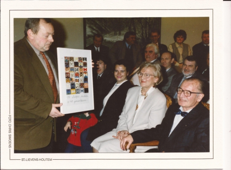 Afscheidscadeau voor burgemeester Otte, Sint-Lievens-Houtem, 1994