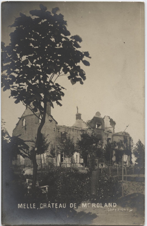 Kasteel van Mr. Roland, Melle, 1914-1918