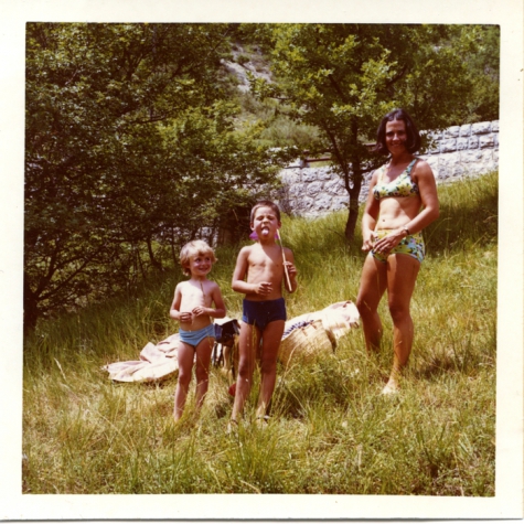 Vakantiefoto schepen Bertrand Vrijens, St. André Les Alpes, zomer 1970