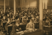 Studiezaal van de lagere afdeling in 1932
College Melle