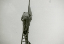 Vlag vastmaken, chiro Geertrui, Louise-Marie, 1960-1970