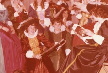 Leidsters chiro Geertrui op 'Rubensbal', Melle, 1977