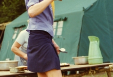 Verkleed als chiromeisje, Willerzie, 1974