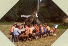 Aspiranten chiro Melle op voorwacht, Guirsch, 1976