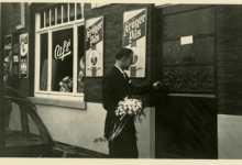 Café 'Bij Ganze' bij Maurice en Germaine Van Gansberghe-Verleyen, Landskouter