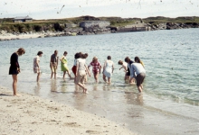 Chiro Melle Geertrui. Pootje baden in Spanje, 1970.