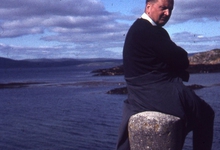 Chiro Melle Geertrui. Proost Gerard Linthout in Ierland, 1972.