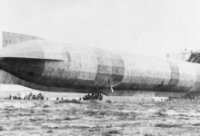 LZ37 klaar om op te stijgen, 1915