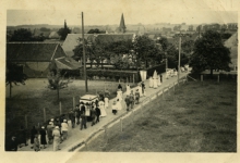 Processie Onze-Lieve-Vrouw Hemelvaart, Landskouter, 1955