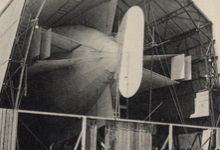 Zeppelin loods op de Bodensee, 1909