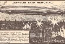 Zeppelin bombardeert oostelijke provincies van Engeland, 1915 Zeppelin bombardeert oostelijke provincies van Engeland, 1915