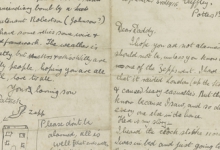 Brief van Patrick uit Cuffley, 1915 Brief van Patrick uit Cuffley, 1915
