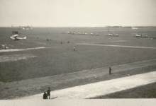 Tussenlanding bij de eerste aanval met Gotha's op Groot-Brittannië, 1917