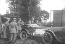 Generaal Ludendorf op bezoek in Gontrode, 1917