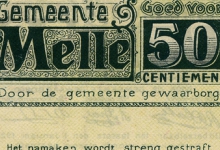 Oorlogsgeld van de gemeente Melle, 1914-1918