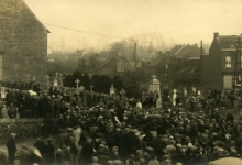 Begrafenis van Zigeunerkoningin, Sint-Lievens-Houtem, 1931 Begrafenis van Zigeunerkoningin, Sint-Lievens-Houtem, 1931