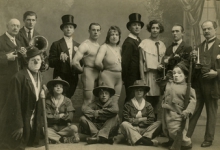 Artiesten en muzikanten Circus Tondeurs, Sint-Lievens-Houtem, 1925