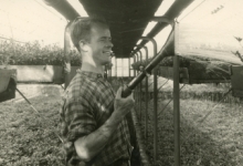 Bloemist Lucien Debersaques, Destelbergen, jaren 1950