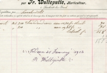 Factuur bloemisterij Wulteputte, Lochristi, 1912