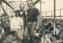 Personeel op bloemisterij Volckaert-Ghysels, Merelbeke, 1930-1950