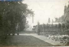 Zicht op bloemisterij Van Hecke, Zaffelare, 1910-1920
