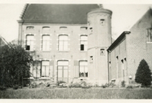 Achterzijde bloemisterij Van Hecke, Zaffelare, 1920-1930
