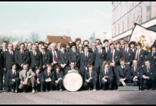 Groepsfoto Harmonie Heusden Provinciaal Tornooi, 1982
