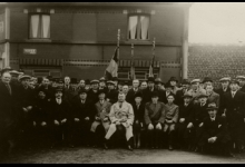 Groepsfotos Harmonie Heusden voor Café De Welkom, Heusden
