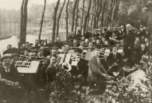Optreden Harmonie Heusden aan Scheldearm, 1914
