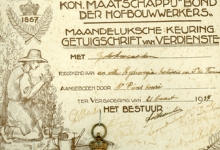 Getuigschrift van verdienste, Destelbergen, 1937 Getuigschrift van verdienste, Destelbergen, 1937