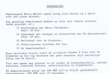 Persbericht over de seizoensopening van Familiepark Harry Malter