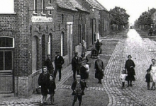 Hoek Wetterse steenweg met Hauwerzele, Sint-Lievens-Houtem,1922