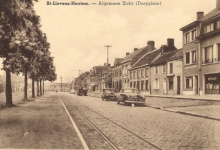 Marktplein, zicht naar het westen, Sint-Lievens-Houtem