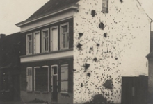 Gebombardeerd huis te Kwatrecht, Melle, 1914-1915