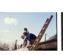 Dakwerken aan lokalen chiro Melle, 1984